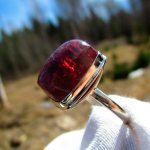 ring with tourmaline